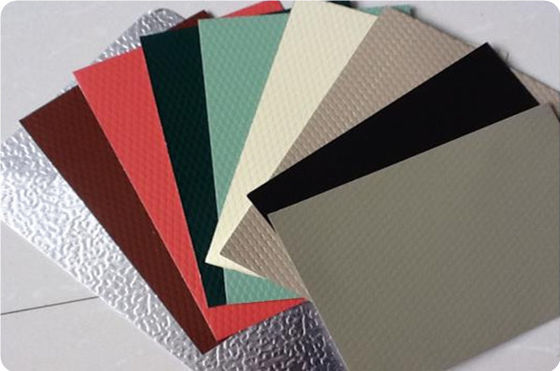 Alloy3003 26 Gauge x 36'' Inch Various Colors Cedar / Stucco Embossed Aluminum Sheet For Interior Decorative Panel