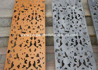 High Strength Corten Steel Laser Cut Panels For Sculpture Decoration / Curtain Wall