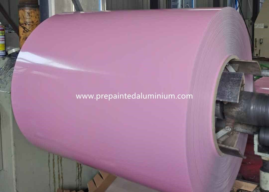 Pink 0.45mm 1200mm ASTM B209 PPAL Prepainted Aluminium Coil