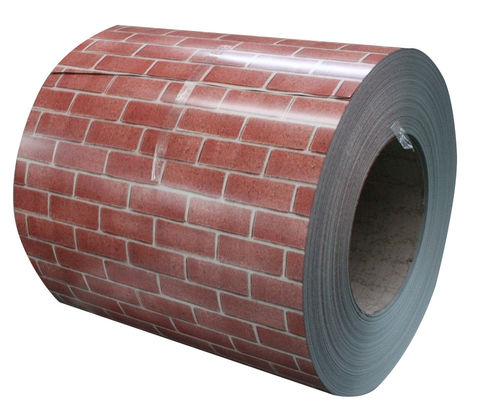 Alloy 3004 0.30- 1.50mm Thickness Brick Pattern PPAL Prepainted Aluminium Coil Make ACP Product