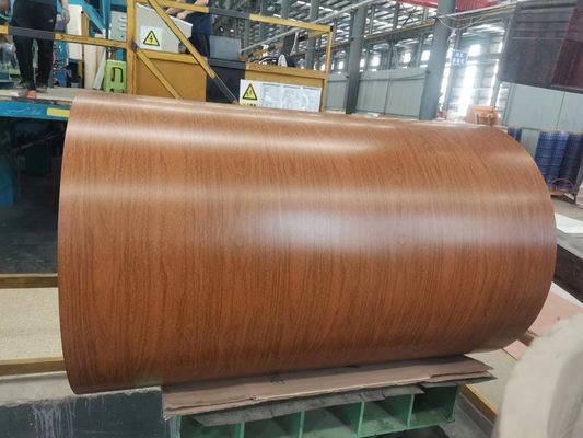 1000mm Width Wooden Design Pattern Coating Color Coated Aluminium Coil for Roller Shutter Doors and Windows