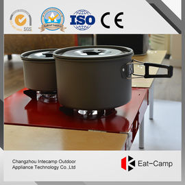 Aluminum Alloy Folding Solid Wood Table With Double Gas Stoves Temperature Control Available