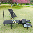 IGT Garden Barbecue Grill Cooking Appliance With Foldable Dining Tables