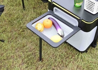 Multifunctional Outdoor Kitchen Station with Windproof Burner Chopping Board Used for Camping