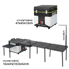 EATCAMP Foldable Cook Prep Station Of 9.2 Kg - 4 KW * 1 - 75 L With Windproof  Stoves For Beach , BBQ , Backyards