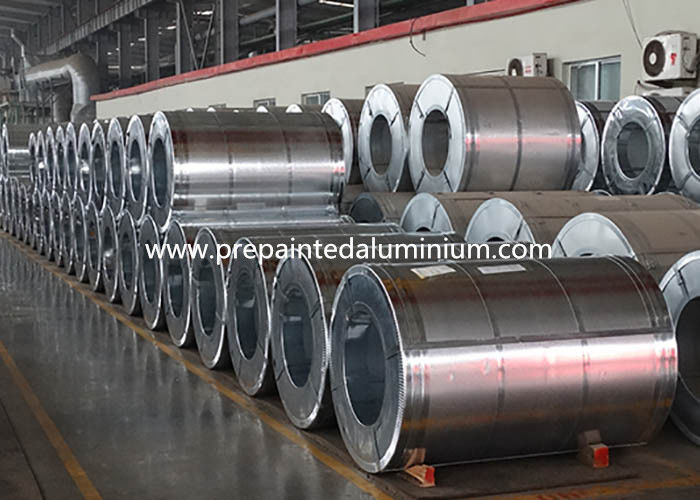 Regular Spangle Aluzinc Coated Steel For Pipes And Verandas 0.16-3.0 mm Thickness