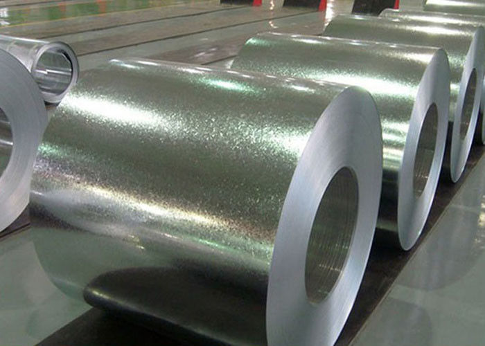 Regular Spangle Zinc Coated Steel Oiled / Chromating Surface Available