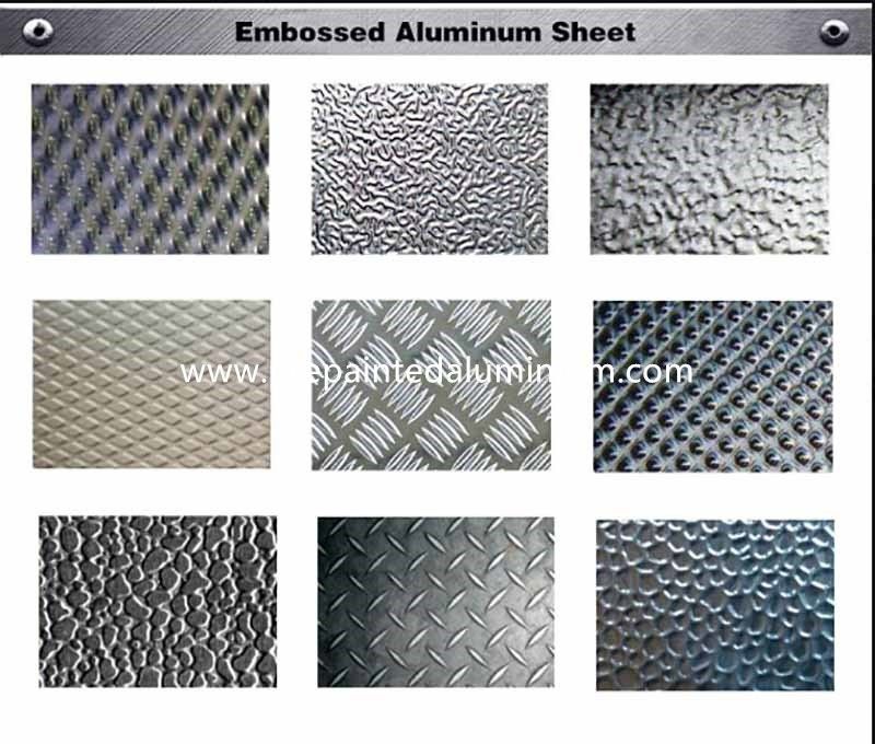 Stucco Embossed  1050 0.3mm 2600mm Prepainted Aluminum Coil