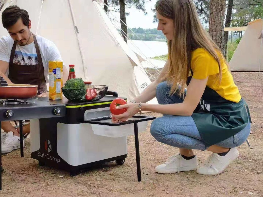 75L Stotage Capacity Multifunctional Camping Portable Grill Table