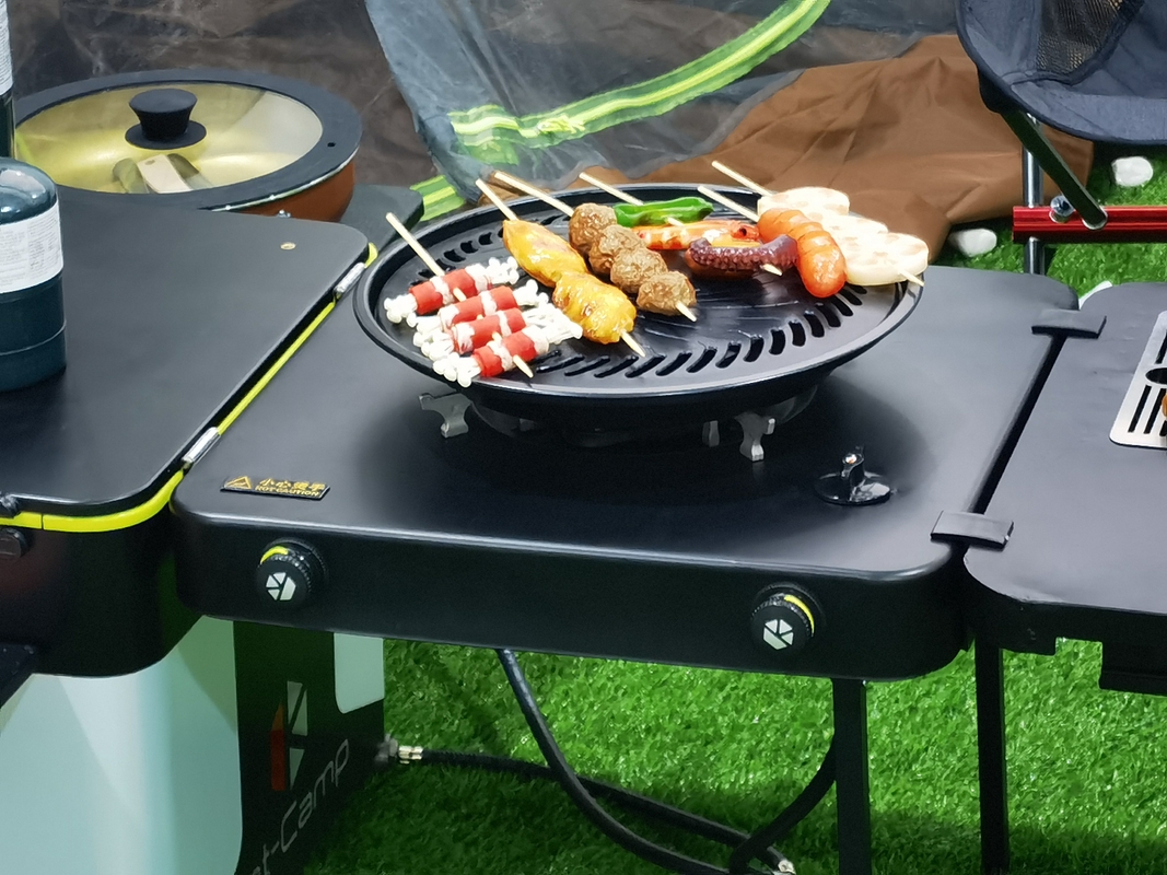 EATCAMP Full Set Outdoor Cooking Posthouse Of Coated Steel Convenient For Rv Lovers