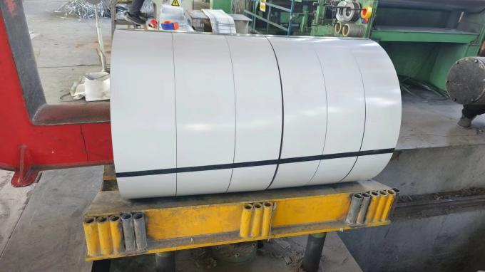 3003 H14 White Color 0.50mm thickness Prepainted Aluminum Coil Color Coating Aluminium Coil Used For Gutter 0