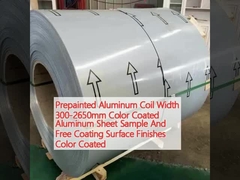 Prepainted Aluminum Coil Width 300-2650mm Color Coated Aluminum Sheet Sample And Free Coating Surface Finishes Color Coated