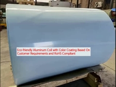 Eco-friendly Aluminum Coil with Color Coating Based On Customer Requirements and RoHS Compliant