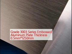 Grade 3003 Series Embossed Aluminum Plate Thickness 0.5mm*1250mm