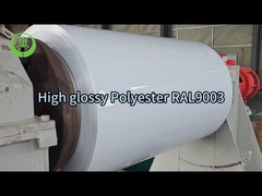 high glossy polyester RAL9003 aluminum coil