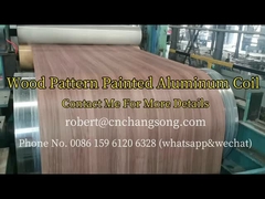 1100 H24 0.6mm Wood Grain Pre Painted Aluminum Sheet Coil For Decorations Door Materials