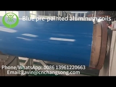 Blue pre-painted aluminum coils