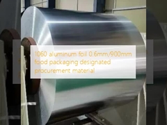 1060 aluminum foil 0.6mm/900mm food packaging designated procurement material