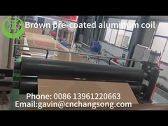 Brown pre-coated aluminum coil