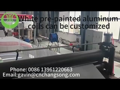 White pre-coated aluminum coil 0.1mm-2.0mm/100mm-2200mm
