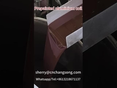 Aluminium roll coated with chocolate paint（Fsctory shooting）