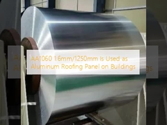 AA1060 1.6mm/1250mm Is Used as Aluminum Roofing Panel on Buildings