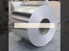 1060 Aluminum Coil 0.1mm/1200mm Ultra-Thin Aluminum Foil for Electrolytic Capacitor Shell Stamping