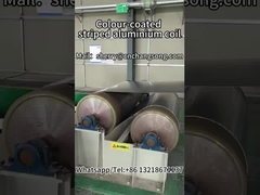 Colour coated striped aluminium coil