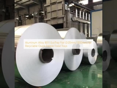 Aluminum Alloy 8011 EcoTray  Foil (0.05mm/1300mm) for Recyclable Quick-Freeze Food Trays