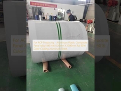 For ACP Producing - Aluminum Plastic Composite Panel Alloy1100 H16 0.20mm X 1000mm Ral 9016 Color Coating Aluminum Sheet