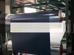 Building Decoration Alloy 1060 H24 Color Coated Aluminum Sheet 0.28 X 914mm Ral 9016 Aluminum Composite Panel Producing