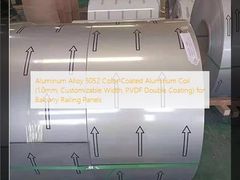 Aluminum Alloy 5052 Color-Coated Aluminum Coil (1.0mm, Customizable Width, PVDF Double Coating) for Balcony Railing Panels