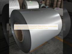 Aluminum Alloy 5052 Aluminum Plate (2.0mm, Customizable Width, Silver-Gray Anodized) for Radiator Cover