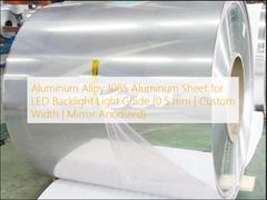 Aluminum Alloy 1085 Aluminum Sheet for LED Backlight Light Guide (0.5 mm | Custom Width | Mirror Anodized)