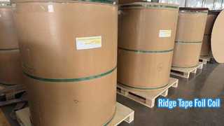 Ridge Tape Foil Coil 0.10mm 45mm Wide Prepainted Aluminum