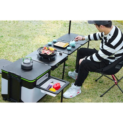 All In One Cooking System Iron Grill Table With  One Button Ignition Function