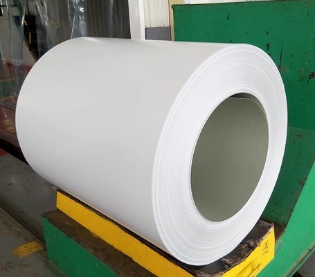 3004 H18 High Gloss White Color Coated Aluminum Coil 26 Gauge For Downspouts
