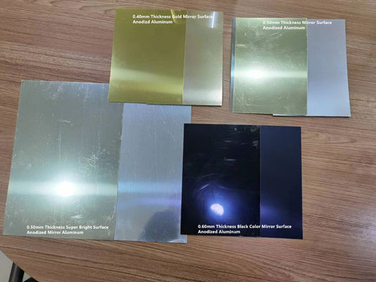 0.50mm Thick Reflective Aluminum Alloy 1085 Mirror Anodized Aluminum Sheet Used For Advertising and Display Signs Making