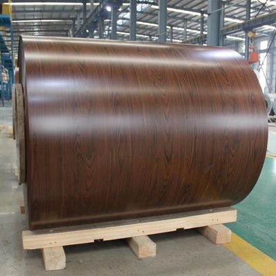 Prepainted Color Coated Aluminum Coil with Wood Pattern For Floor Decoration