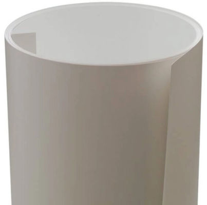 Alloy 3105 White Color 22 Gauge 0.60mm Thick 350mm Wide PE Pre Painted Aluminum Coil For Gutter Making