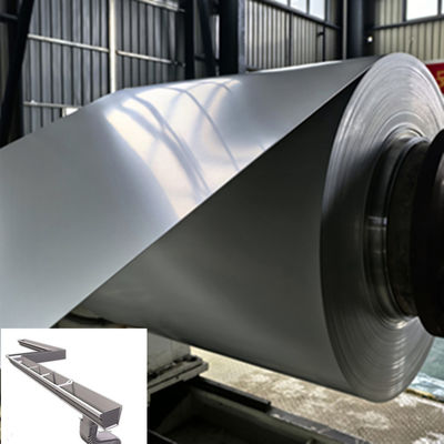 Alloy 3105 Ral 7035 Grey Color 26 Gauge 0.45mm Thick 350mm Wide PE Pre Painted Aluminum Coil For Aluminum Gutter Making