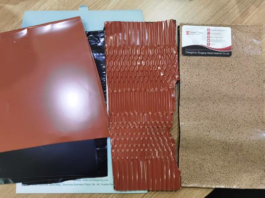0.09mm Thickness 45mm Width Prepainted Aluminum Foil For Rollable Ridge Vent And Rollable Chimney Flashing Strip Making