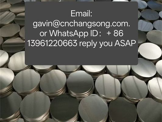 A3003 0.6mm-1250mm Aluminum Discs Circles Corrosion Resistant Easy To Process High Strength