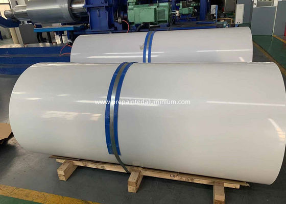 2250mm Width Ultra-Wide Alloy 5052 H26 High Glossy White Color Coated Aluminum Coil Used For Van & Truck Box Making