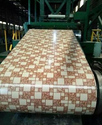 Alloy 3105 Marble Designed Pattern Coating Aluminum Coil 24Ga X 48Inch Pre Painted Aluminum Sheet For Building Facades