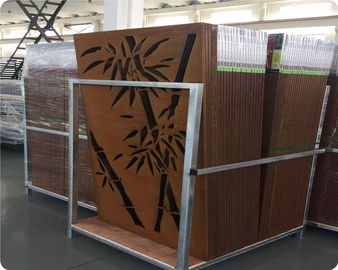 Weather Resistant Decorative Metal Screen Panels , Anti Corrosion Laser Cut Panels Decorative