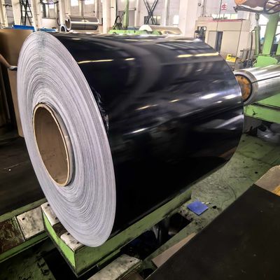 Polyester Coated Aluminum Coil  0.5-1.0mm Thickness For Produce Industrial Door Panels