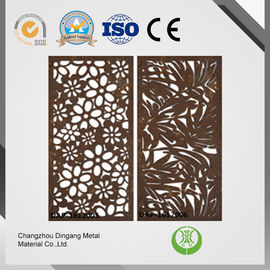 Restrain Rust Laser Cut Metal Panels , 4050mm Width Decorative Metal Screen