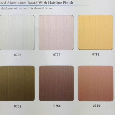 Hairline Colored Aluminum Coil Alloy 3003 0.30mm Prepainted Aluminium Sheet For Cabinet Surface Decoration