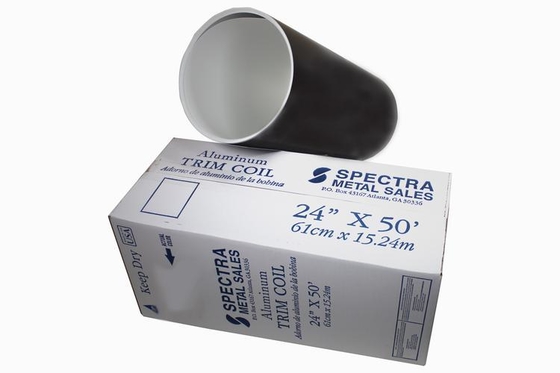 White / Black Ral 9016 Color Coated Aluminum Sheet In Coil 3105 H24 For Production Gutters Or Downspout Making